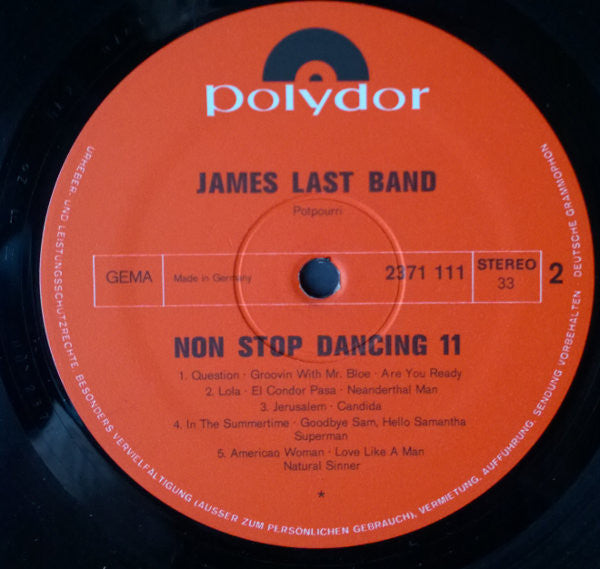 James Last - Non Stop Dancing 11 (28 Top Hits For Dancing) (LP) - Discogs image 4