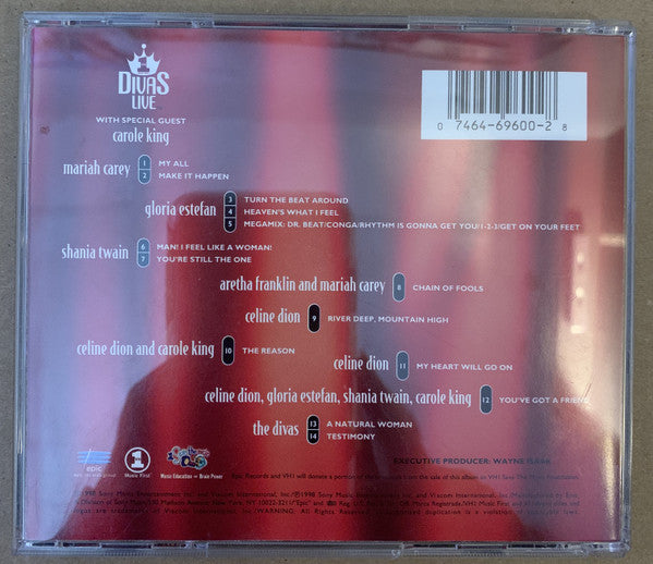 Divas (6) - VH1 Divas Live (CD) - Discogs image 3