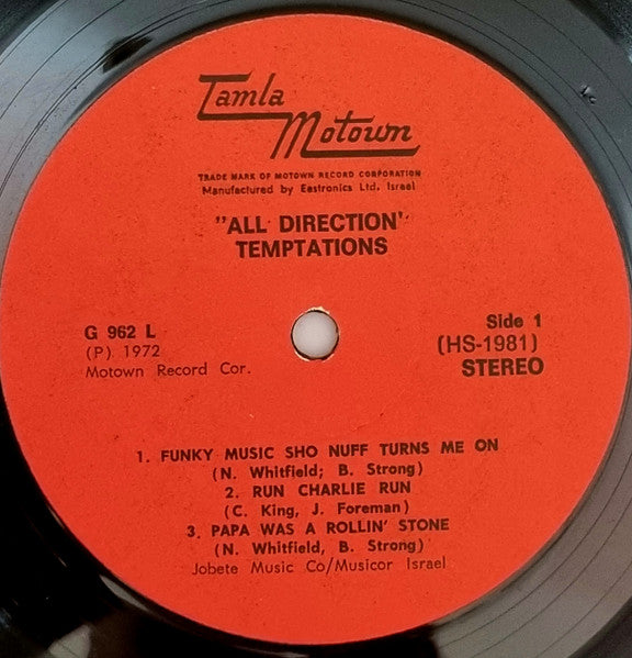 Temptations, The - All Directions (LP) - Discogs image 4