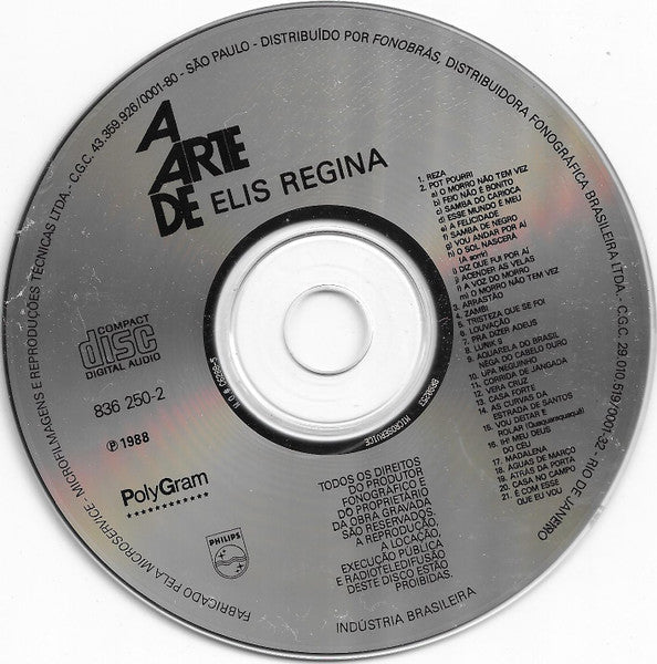 Elis Regina - A Arte De Elis Regina (CD) - Discogs image 3