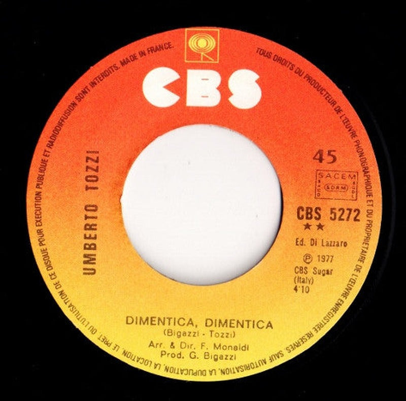 Umberto Tozzi - Ti Amo (7") - Discogs image 4