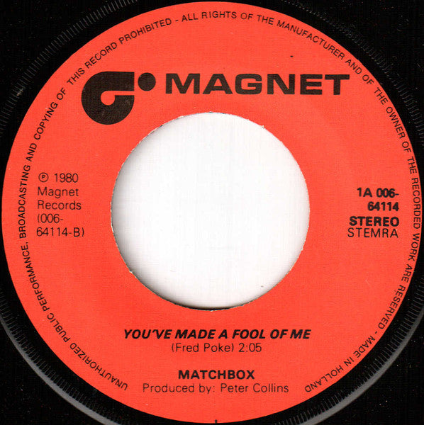 Matchbox (3) - When You Ask About Love (7") - Discogs image 4