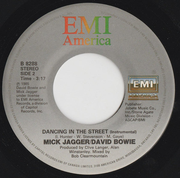 David Bowie, Mick Jagger - Dancing In The Street (7") - Discogs image 4