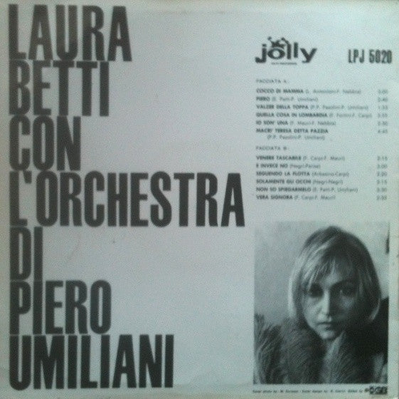 Laura Betti Con L'Orchestra Di Piero Umiliani - Discogs image 2
