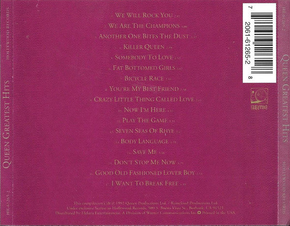 Queen - Greatest Hits (CD) - Discogs image 2