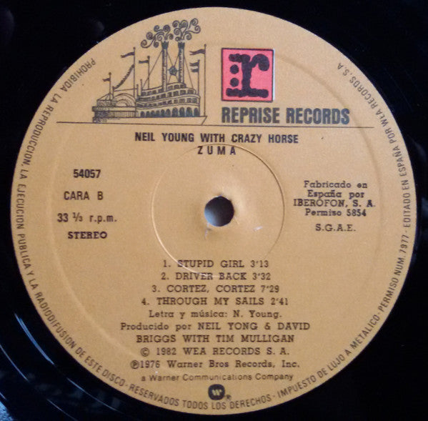 Neil Young With Crazy Horse - Zuma (LP) - Discogs image 4