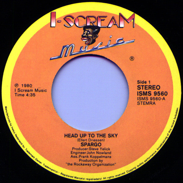 Spargo - Head Up To The Sky (7") - Discogs image 3