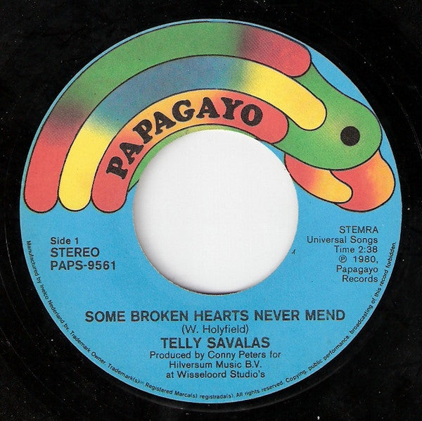 Telly Savalas - Some Broken Hearts Never Mend (7") - Discogs image 3
