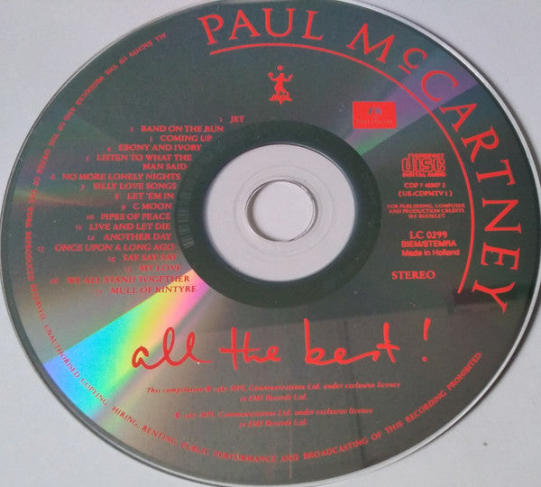 Paul McCartney - All The Best! (CD) - Discogs image 3