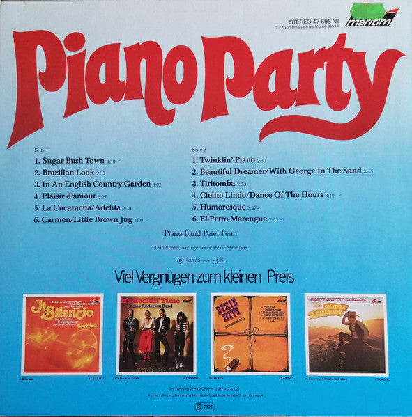 Piano Band Peter Fenn - Piano Party (LP) - Discogs image 2