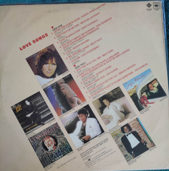 Various - Love Songs = שירי אהבה (LP) - Discogs image 2