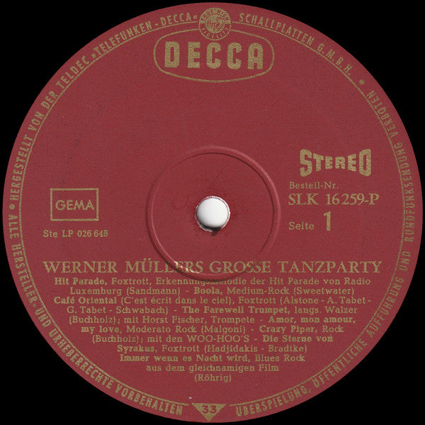 Werner Müller Und Sein Orchester - Werner Müller's Große Tanzparty (LP) - Discogs image 3