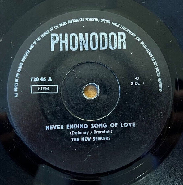 New Seekers, The - Never Ending Song Of Love (7")