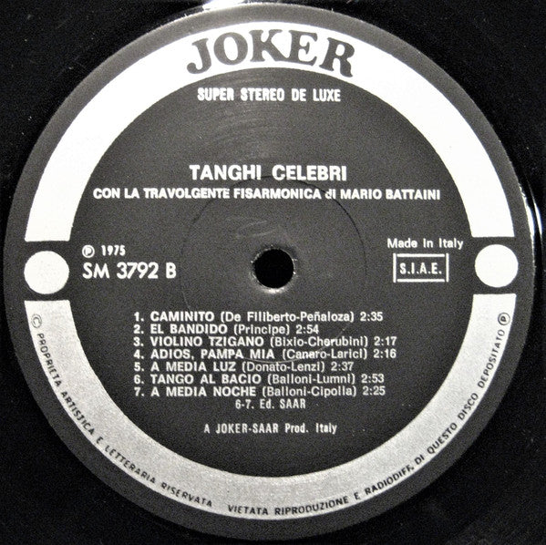 Mario Battaini - Tanghi Celebri (LP) - Discogs image 4