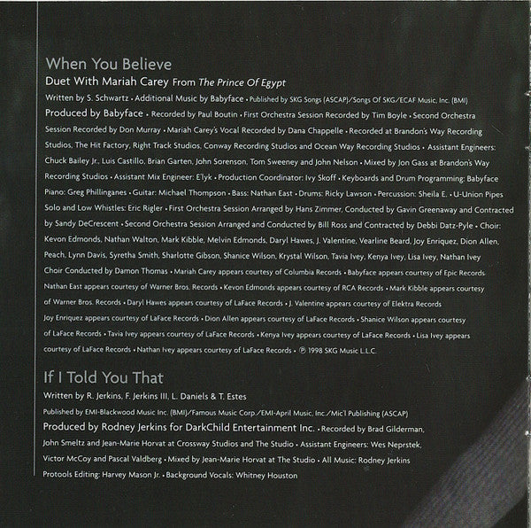 Whitney Houston - My Love Is Your Love (CD) - Discogs image 6