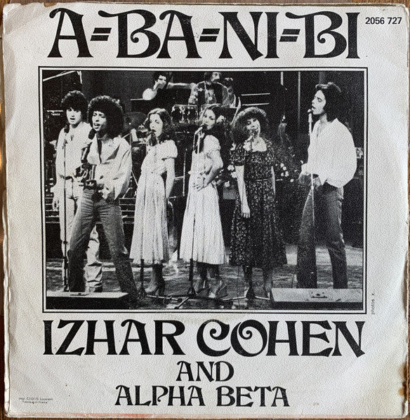 Izhar Cohen And Alpha-Beta, The - A-Ba-Ni-Bi (7") - Discogs image 2