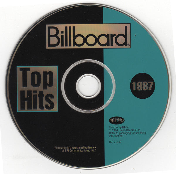 Various - Billboard Top Hits - 1987 (CD) - Discogs image 3