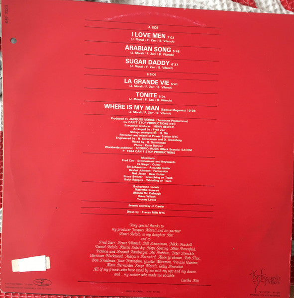 Eartha Kitt - I Love Men (LP) - Discogs image 2