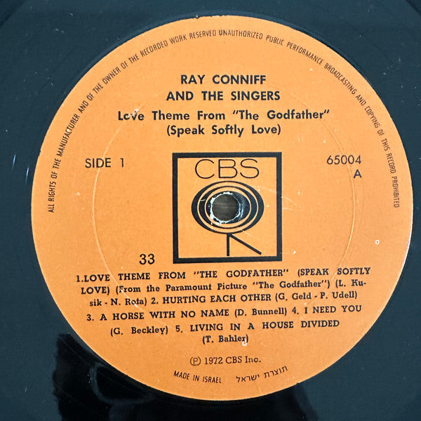 Ray Conniff And The Singers - Love Theme From "The Godfather" (Speak Softly Love) (LP) - Discogs image 4