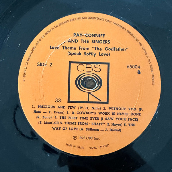 Ray Conniff And The Singers - Love Theme From "The Godfather" (Speak Softly Love) (LP) - Discogs image 5