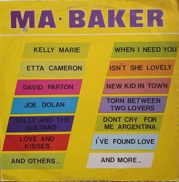 Various - Ma Baker (LP)