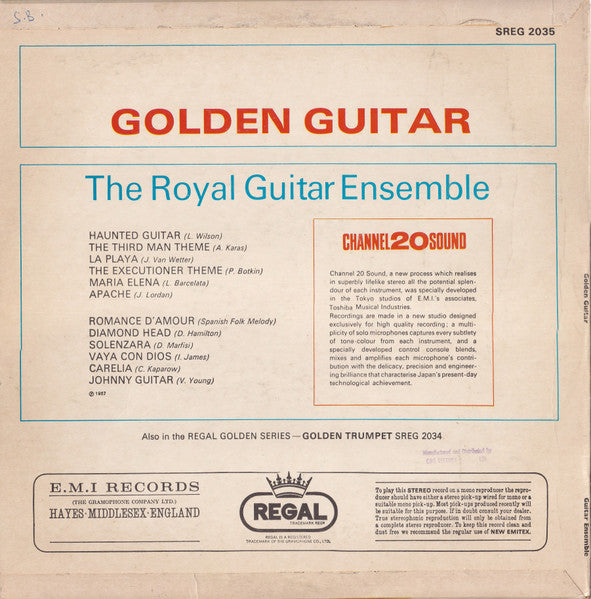Royal Guitar Ensemble, The - Golden Guitar (LP) - Discogs image 2
