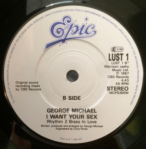 George Michael - I Want Your Sex (7") - Discogs image 4