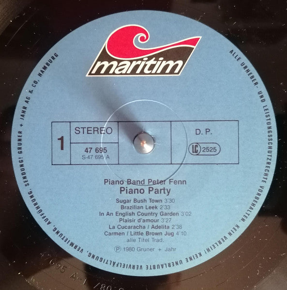 Piano Band Peter Fenn - Piano Party (LP) - Discogs image 3