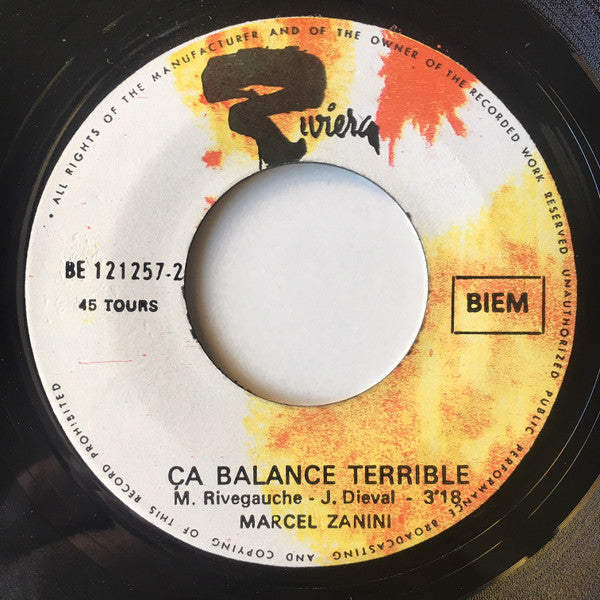 Marcel Zanini - Tu Veux, Tu Veux Pas (7") - Discogs image 4