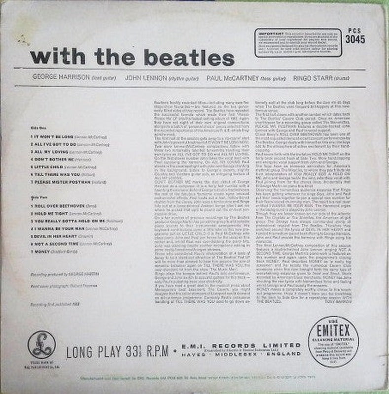 Beatles, The - With The Beatles (LP) - Discogs image 2