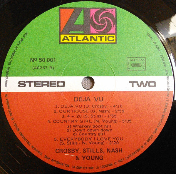 Crosby, Stills, Nash & Young - Déjà Vu (LP) - Discogs image 4