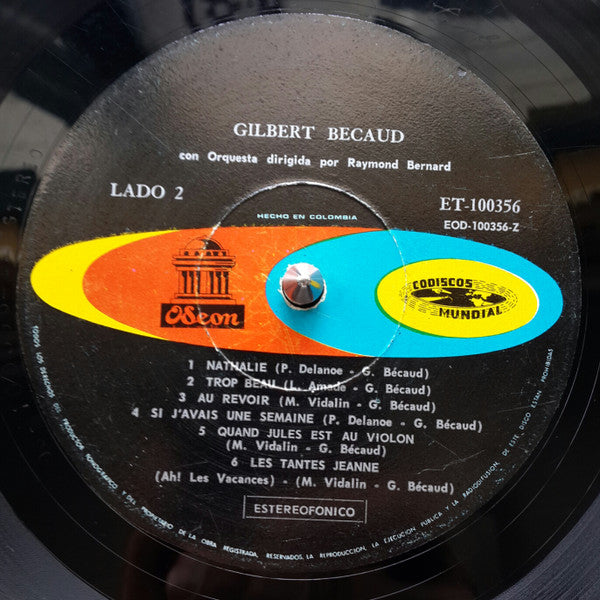 Gilbert Bécaud - Gilbert Bécaud (LP) - Discogs image 4