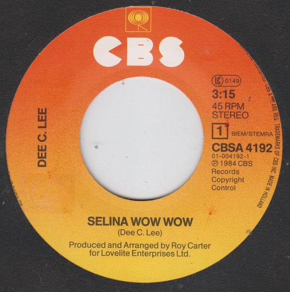 Dee C. Lee - Selina Wow Wow (7") - Discogs image 3