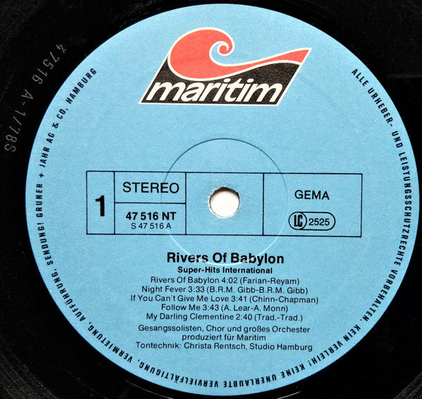 Unknown Artist - Rivers Of Babylon - Superhits International (LP) - Discogs image 3