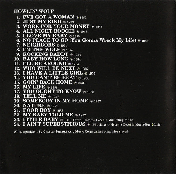 Howlin' Wolf - I'm The Wolf (CD) - Discogs image 3