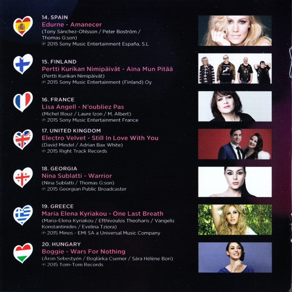 Various - Eurovision Song Contest Vienna 2015 - Building Bridges (2xCD) - Discogs image 7