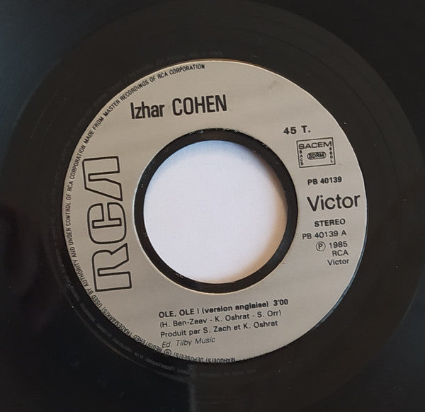 Izhar Cohen - Ole, Ole! (7") - Discogs image 3