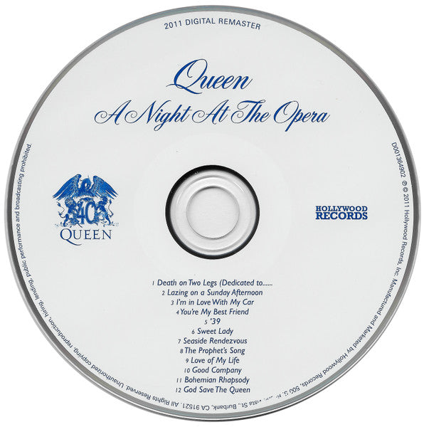 Queen - A Night At The Opera (CD) - Discogs image 3