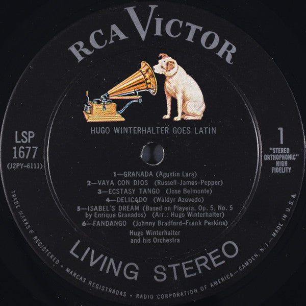 Hugo Winterhalter - Hugo Winterhalter Goes . . . Latin (LP) - Discogs image 3