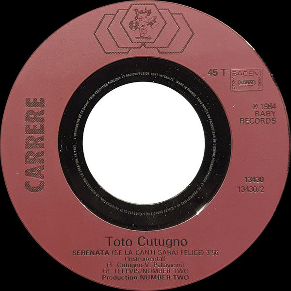 Toto Cutugno - Serenata (7") - Discogs image 4