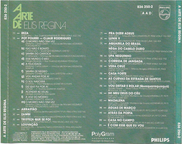 Elis Regina - A Arte De Elis Regina (CD) - Discogs image 2