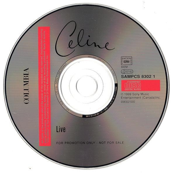 Céline Dion - Live (CD) - Discogs image 4