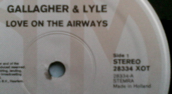 Gallagher & Lyle - Love On The Airwaves (LP) - Discogs image 5