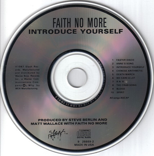 Faith No More - Introduce Yourself (CD) - Discogs image 3