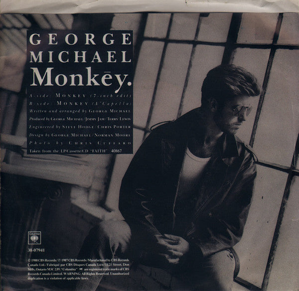 George Michael - Monkey (7") - Discogs image 4
