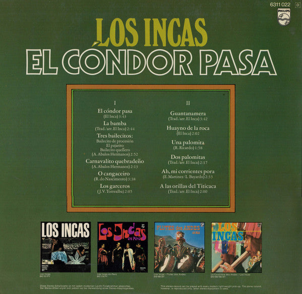 Los Incas - El Cóndor Pasa (LP) - Discogs image 2