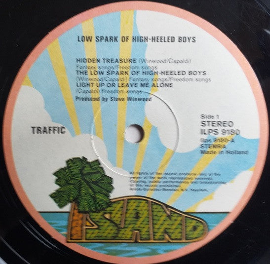 Traffic - The Low Spark Of High Heeled Boys (LP) - Discogs image 3