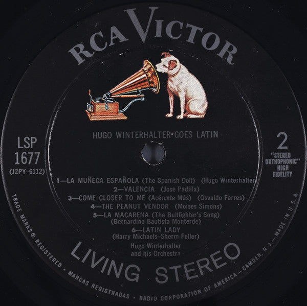 Hugo Winterhalter - Hugo Winterhalter Goes . . . Latin (LP) - Discogs image 4