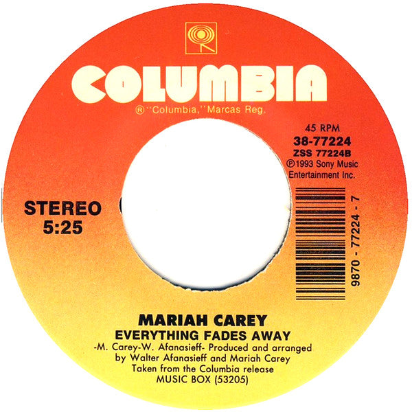 Mariah Carey - Hero (7") - Discogs image 3
