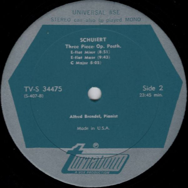 Franz Schubert, Alfred Brendel - Moments Musicaux / Three Pieces, Op. Posth. (LP) - Discogs image 3
